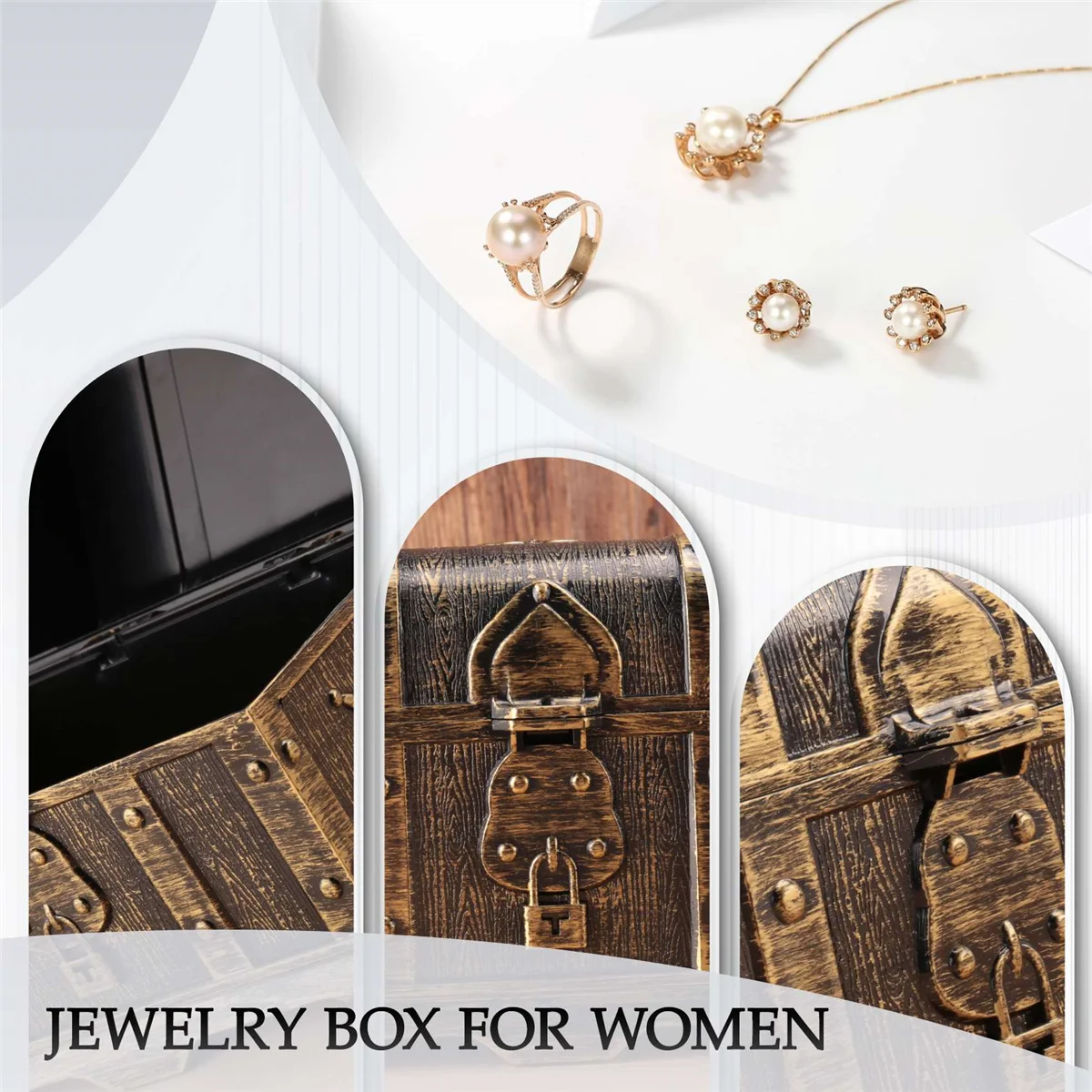 Пиратский сундук с сокровищами декоративный шкатулка для драгоценностей на