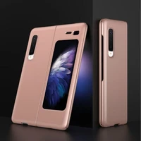 new foldable style case for samsung galaxy fold case ultrathin shell gkk pc anti knock protective case high quality back cover