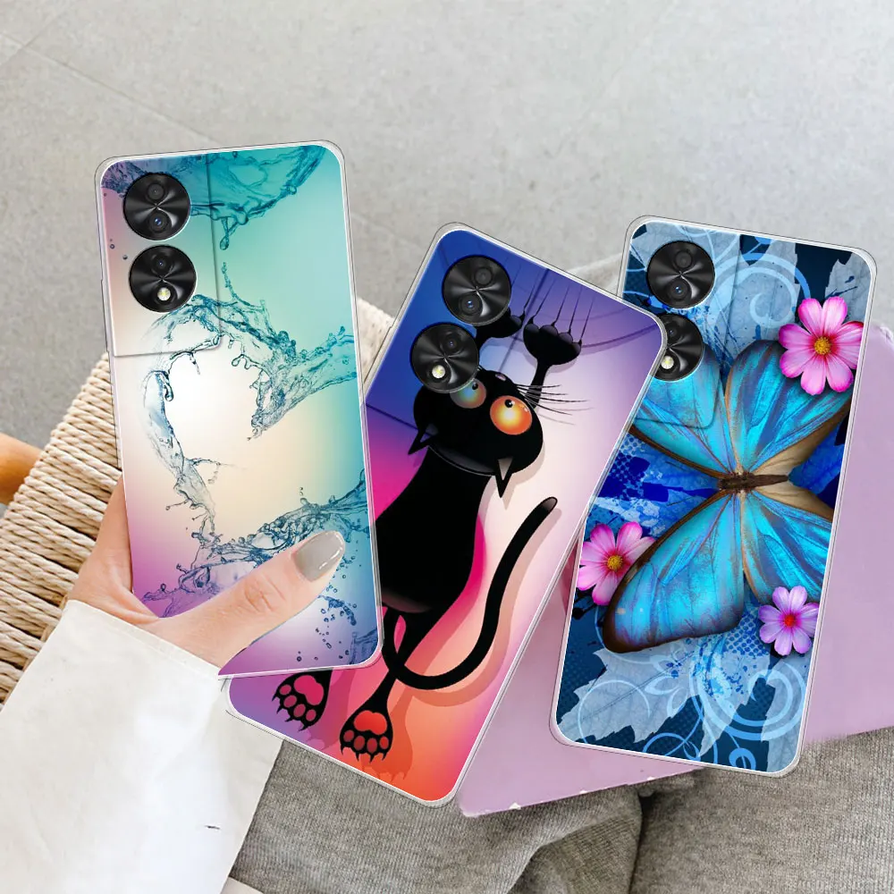 Для TCL 50 SE чехол 6 78 &quotпрозрачный мягкий силиконовый бампер для телефона 5G