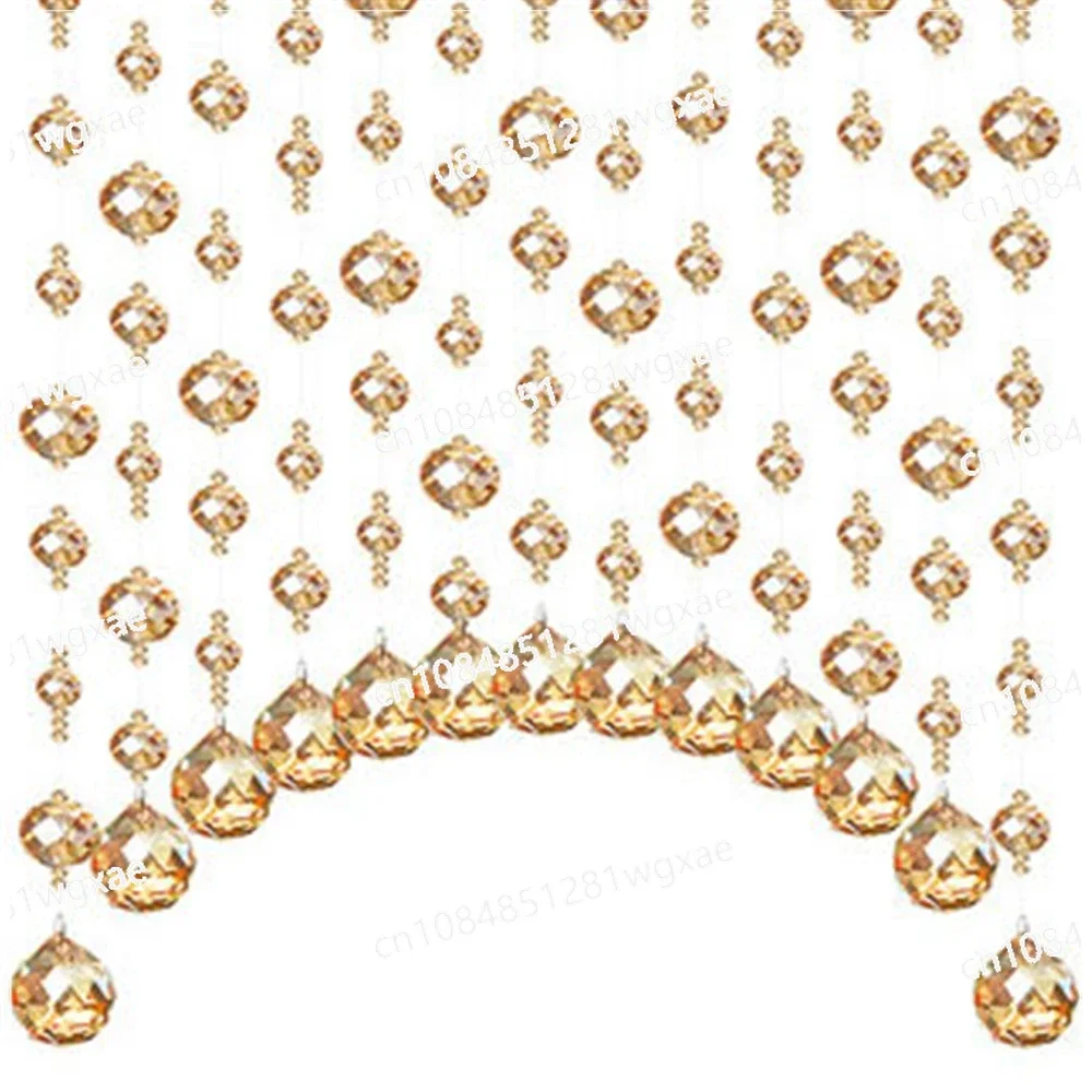 48 граненых арочных лампочек цвета шампанского