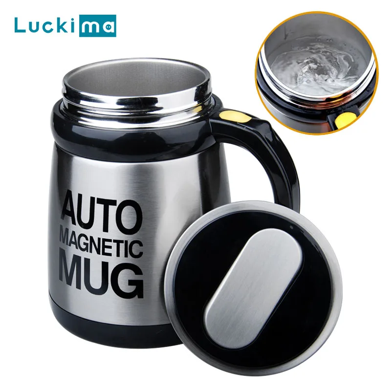

Креативная Автоматическая самоперемешивающаяся Магнитная Кружка 380 мл умный миксер термокружки 304 нержавеющая сталь чашка для смешивания ...