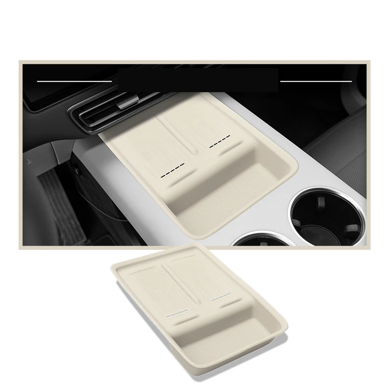 Для Li Lixiang L6 L7 L8 L9 2024, автомобильный центральный контроль, беспроводная зарядка, силиконовый коврик, центральное хранилище, пылезащитный коврик, аксессуары