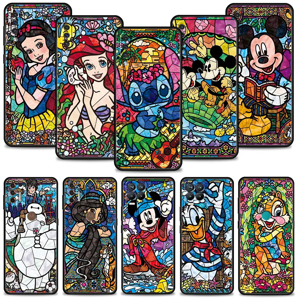 

Case For Samsung Galaxy A50 A30 A70 M31 Case for MOTOROLA G30 G60 G9 Cover Shell Bumper Cartoon Mouse Princess Painting Art