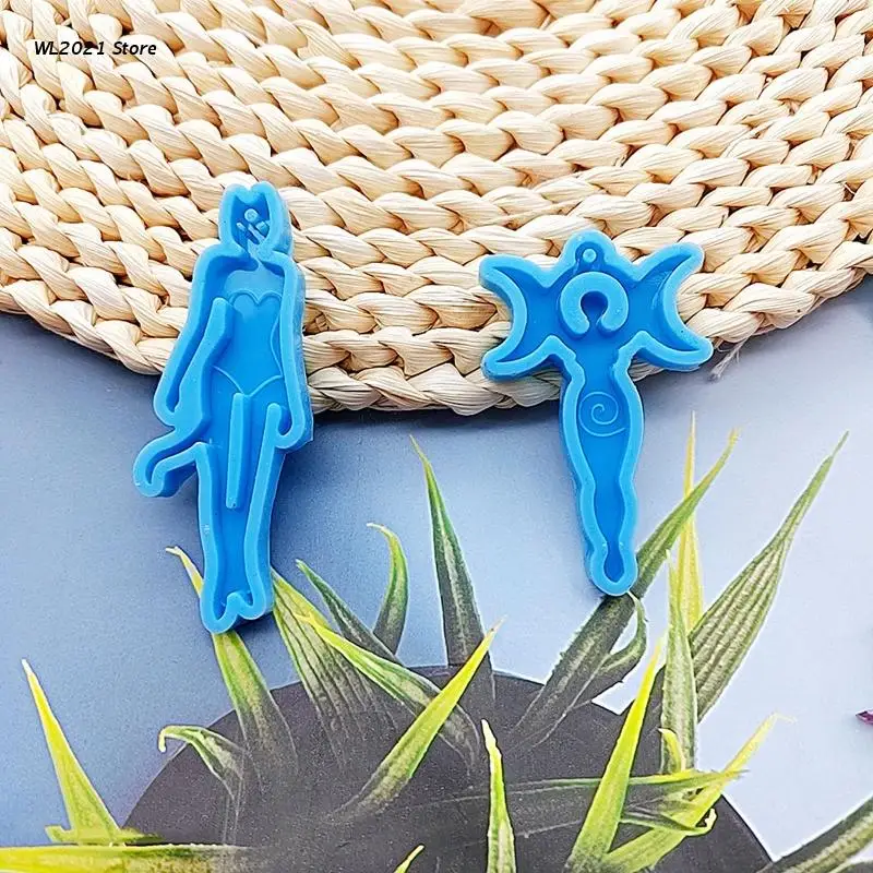 

Goddess Charm Mold Silicone Hanging Pendant Mould Epoxy Resin Casting