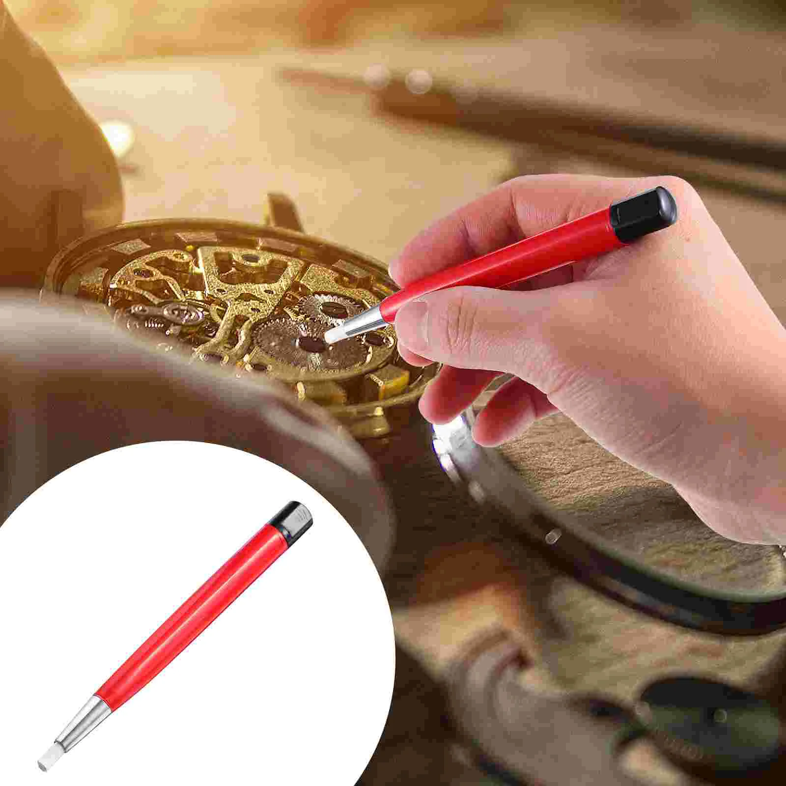 

Pen Brush Fiberglass Cleaning Scratch Watch Repair Jewelry Clock Tool Kit Oiler Watchmaker Style Precision Instrument Filling