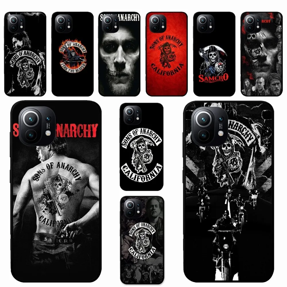 Чехол для телефона S-Sons of A-Anarchy TV Xiaomi Mi 5X 8 9 10 11 12 lite pro 10T PocoX3pro PocoM3 Note