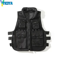 yiciya brand 2022 autumn and winter new functional tooling multi pocket vest high street coat hip hop tactics ma jianan