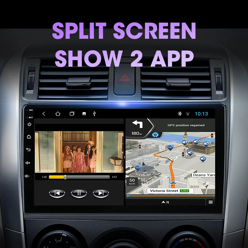 Мультимедийная магнитола Vtopek для Toyota Corolla стерео-система на Android 9 0 с &quotэкраном GPS