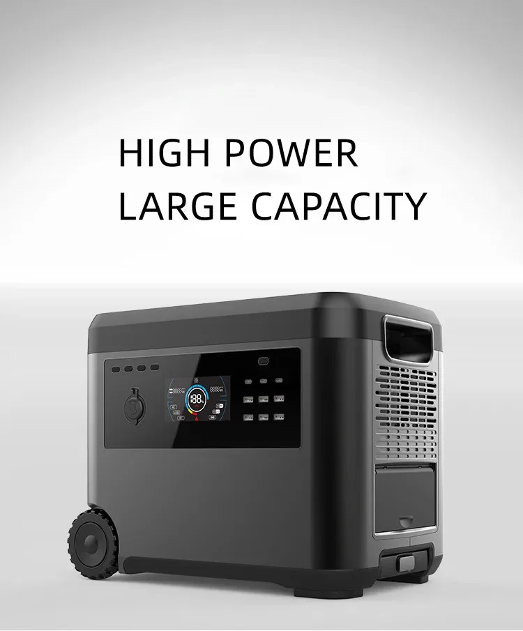 Наружная портативная электростанция для хранения солнечной энергии большой