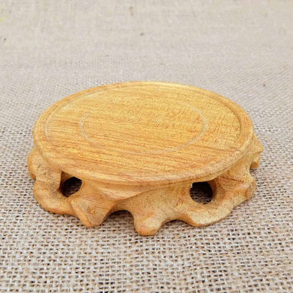 Круглая деревянная ваза для чайника основа домашнего интерьера