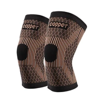 1pc men women copper nylon protective knee brace support compression sleeves running fitness elastic wrap brace knee pad