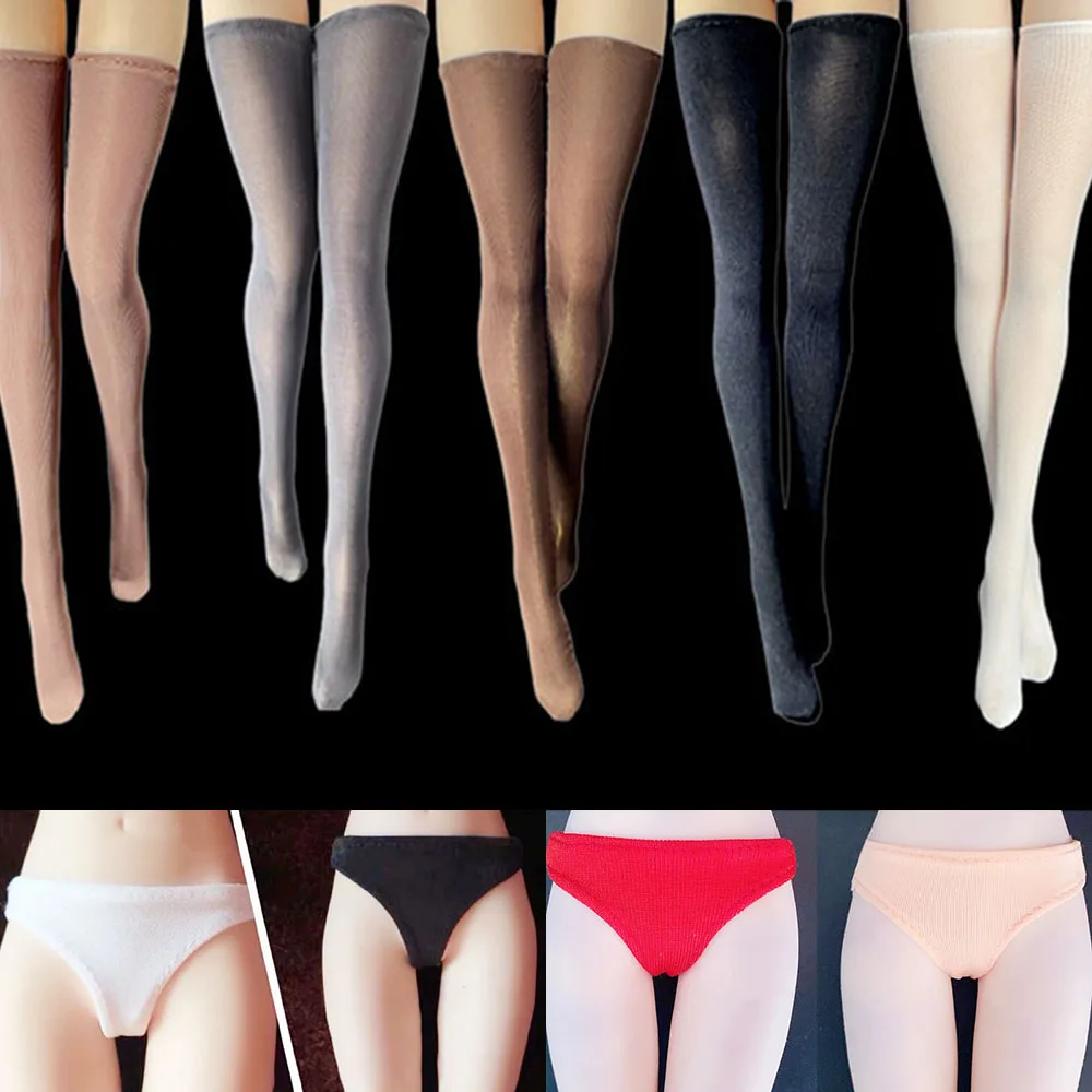 1/6 весы женщина-солдат сексуальные чулки выше колена нижнее белье аксессуары для