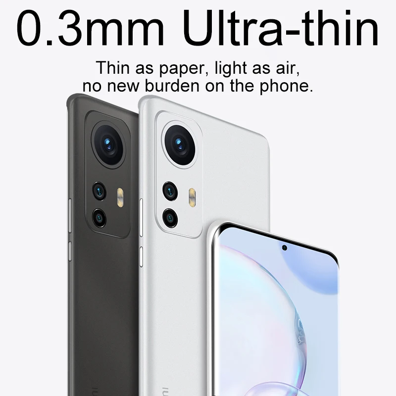 

Ультратонкий Твердый чехол-накладка 0,3 мм для Xiaomi Mi 12 12X 12S 11 Pro, ультраматовый Прозрачный чехол для Redmi K40 K50 Pro POCO F3
