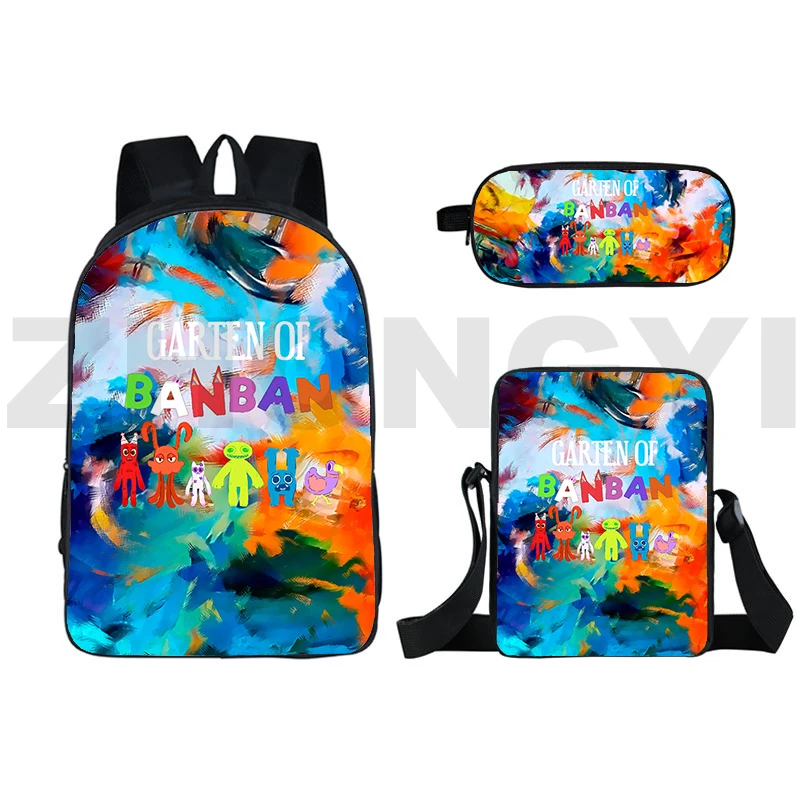 3 шт./компл. Garten of BanBan 2 Рюкзаки с принтом Мужские крутые красивые стильные