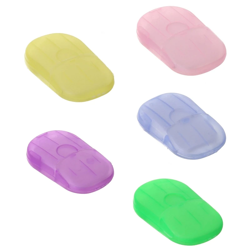 

CPDD Paper Soap Sheets Mini Portable Travel Size Dissolvable Soap Flakes for Travel