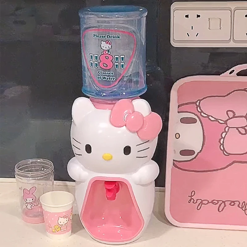 2000Ml Cartoon Anime My Melody Hello Kittys Kawaii 8 Cups of Water Mini Water Dispenser Cute Office Small Drinking Fountain Gift