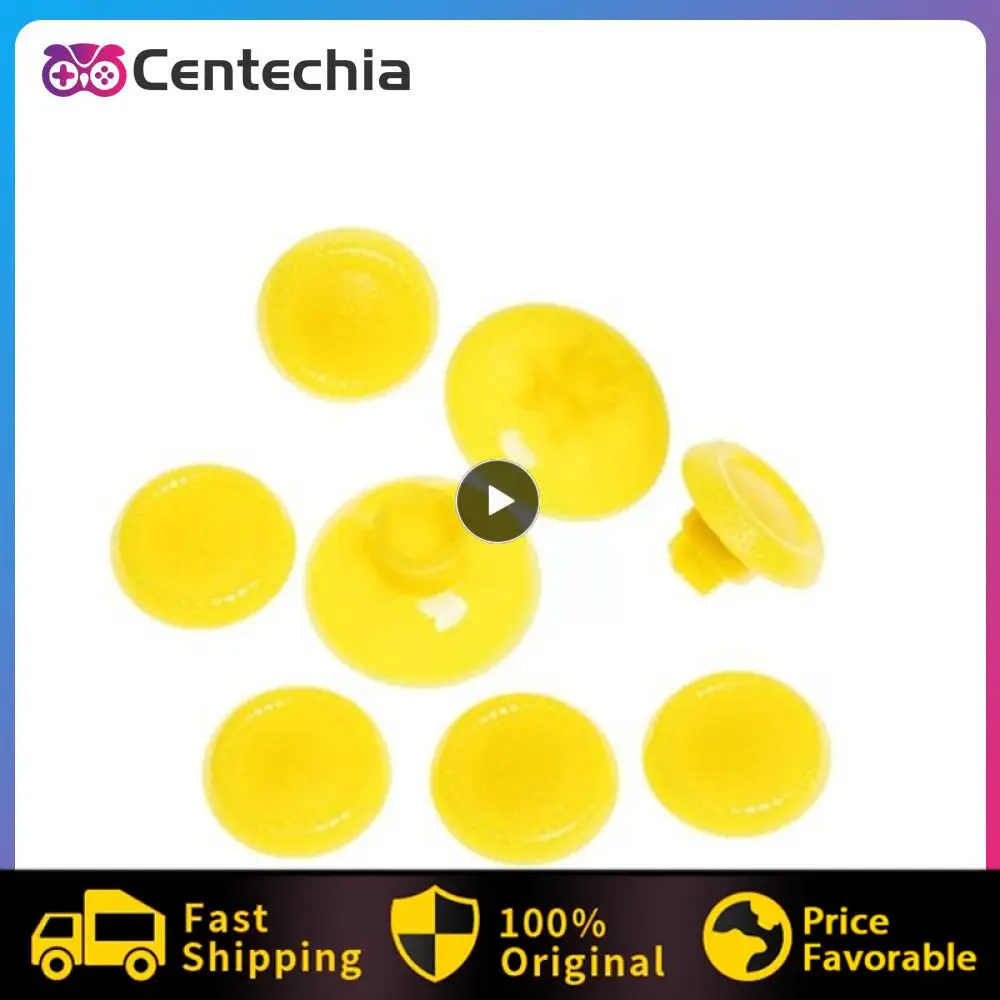

Pink Feel Very Good Rocker Protection Anti-slip And Wear-resistant Key Color Sticker Comfortable Touch Rocker Cap Yellow White