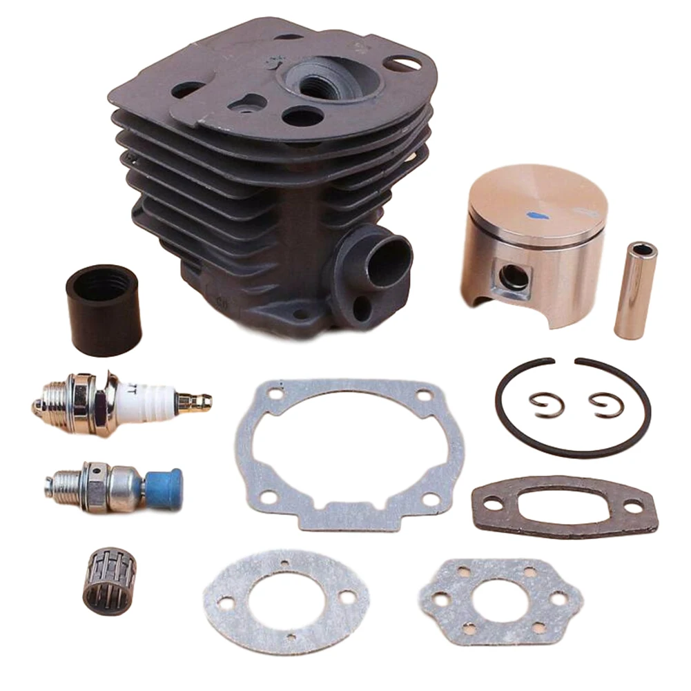 

Cylinder Piston Kit W/ Intake Fit For Husqvarna 50 51 55 55 Rancher Nikasil 46mm Chainsaw Parts Cylinder Piston Kit Gasket