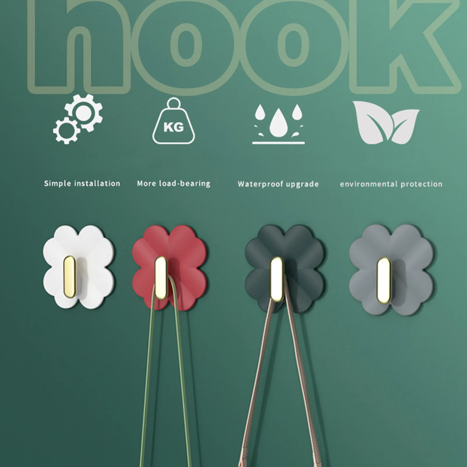 

Decorative Wall Door Self Adhesive Hanger Hooks Wall Hooks For Placing 33lb Max Heavy Duty Heavy Duty Self Adhesive Hooks For