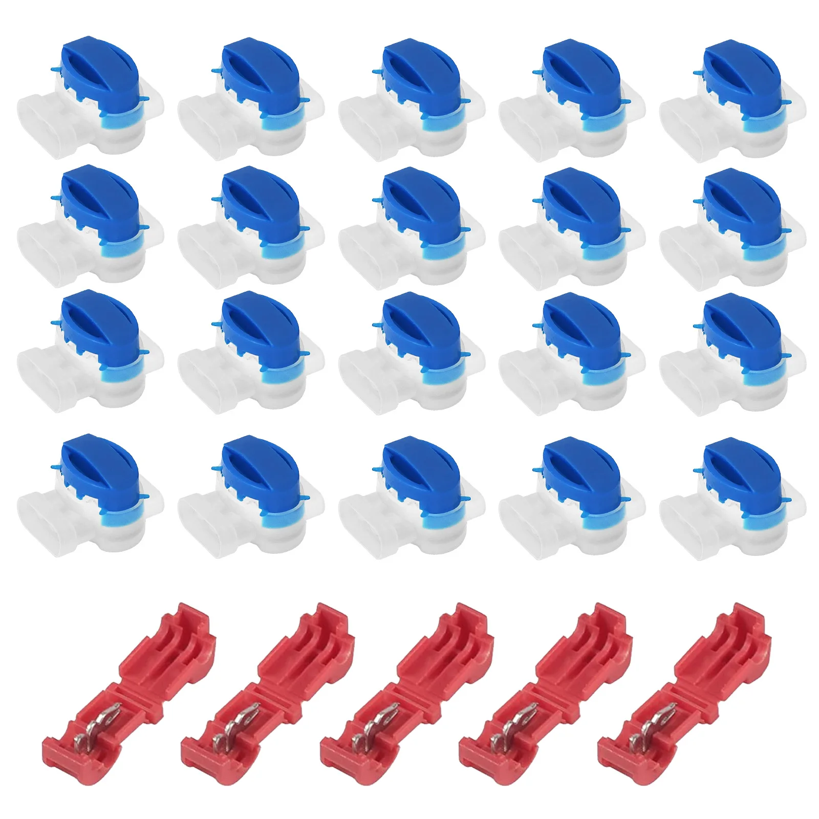 

20pcs ABS Plastic Mower Connection Terminals Insulation 5 Connection Clips Robotic Lawn Mowers Replacement Parts