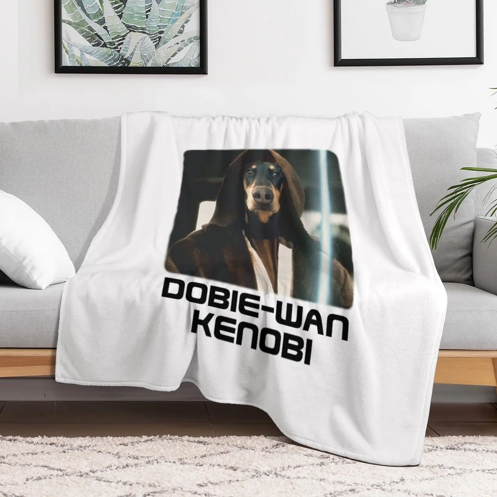 Одеяло Dobie Wan Kenobi-Doberman забавный подарок декоративное покрывало роскошное