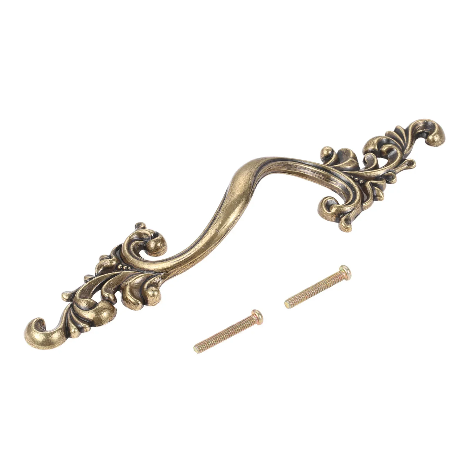 

Винтажная ручка, Античная бронзовая/Серебряная ручка с цветами, отверстие 64/96 мм, декор из сплава, мебель для кухни/ванной комнаты, сундук с винтом, 1 шт.