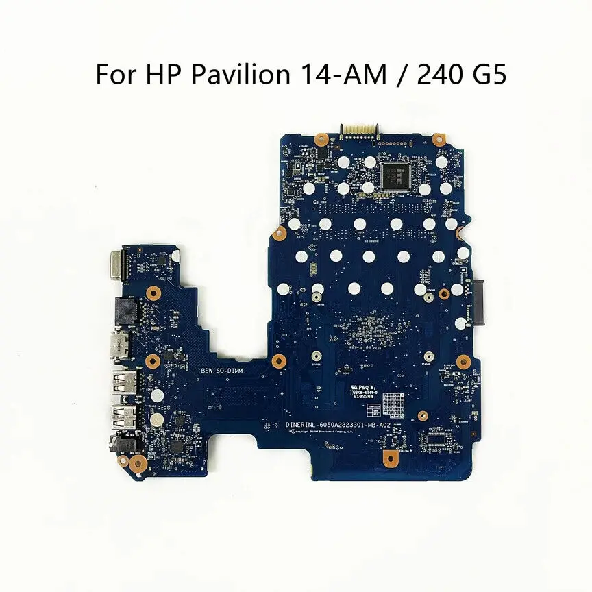 Для HP Pavilion 14-AM 240 G5 основная плата N3060 N3710 CPU 6050A 2823301 -MB-A02-Б/у
