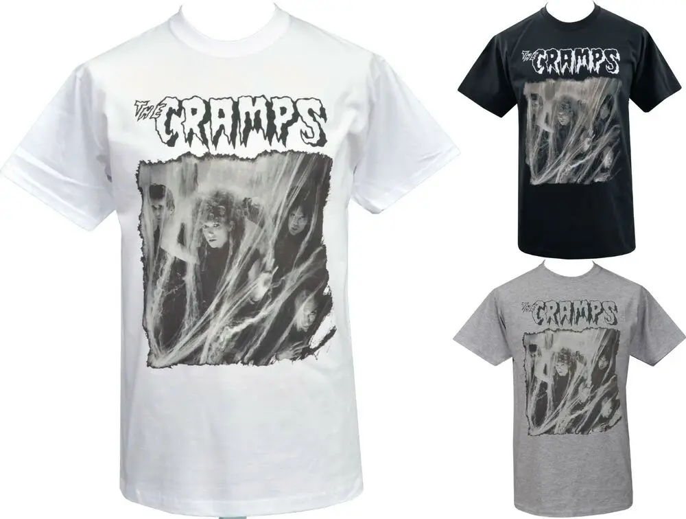 Мужская футболка The Cramps PSYCHOBILLY Human Fly Album Garage Punk Cobweb Gravest