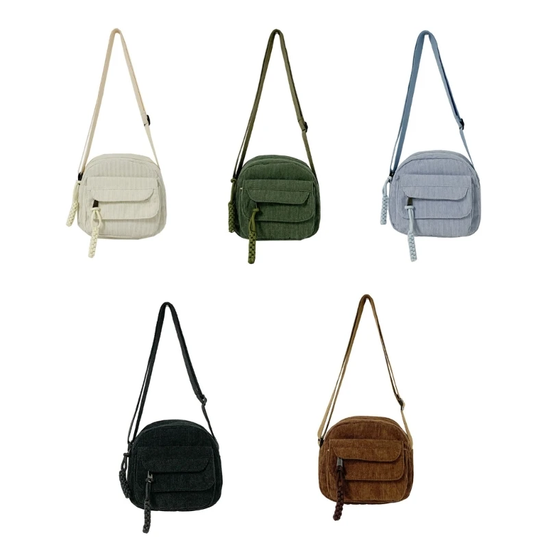 

New Large Capacity Vintage Bags for Women Girl Solid Color Crossbody Bags