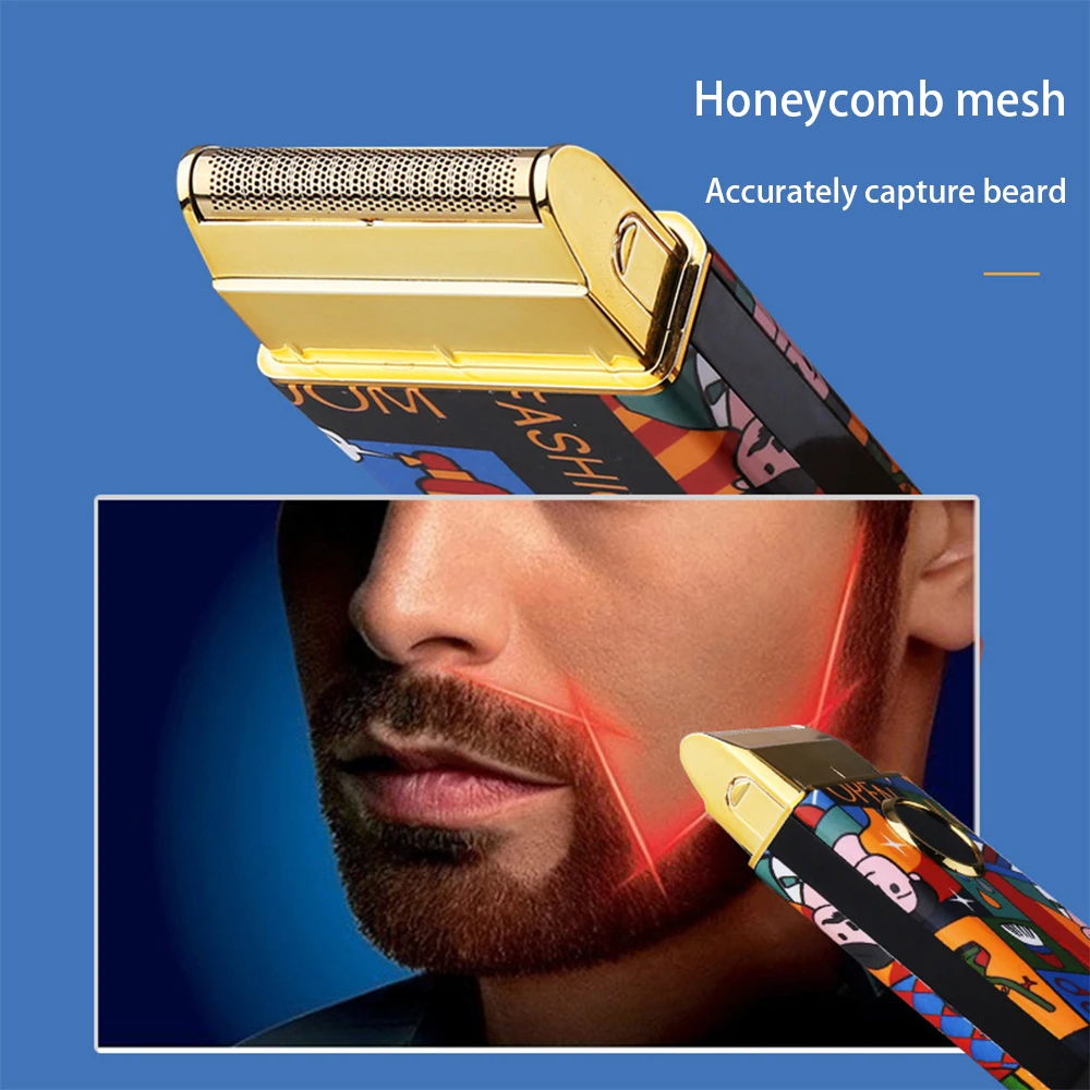 Бритва Kemei из титановой двойной фольги Профессиональный парикмахерский