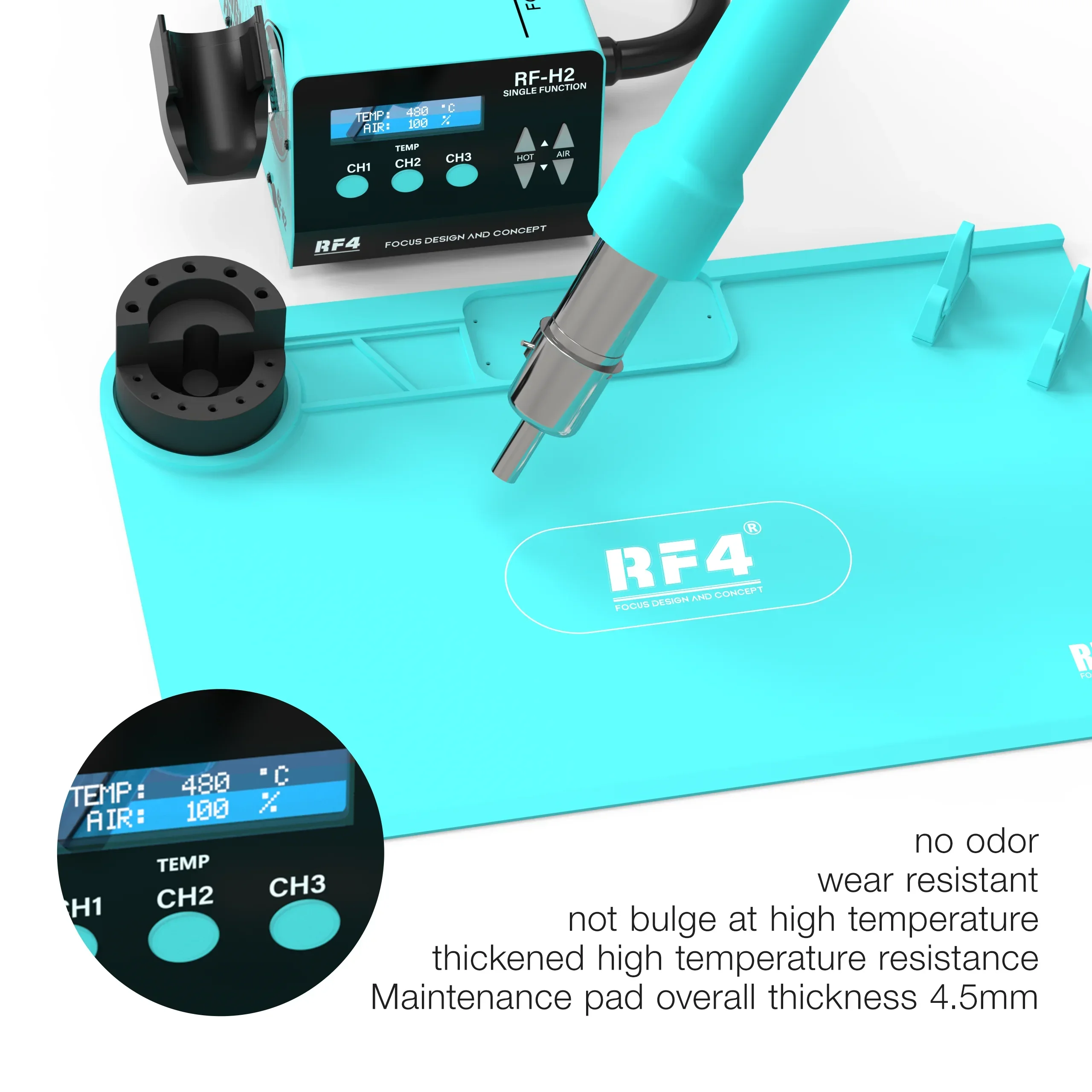 RF4 RF-PO15 универсальная силиконовая Рабочая панель с держателем для хранения