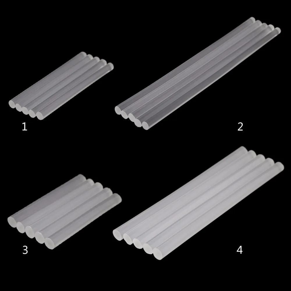 

5pcs Hot Melt Glue Stick Transparent Adhesive For DIY Crafts Toys Repair Tools