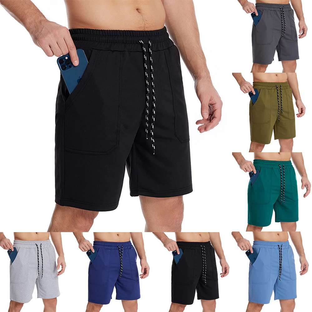 

Men Solid Color Sports Fitness Gym Workout Training Running Porkets Shorts Sports Shorts Man Bike Shorts Cycling Equipment