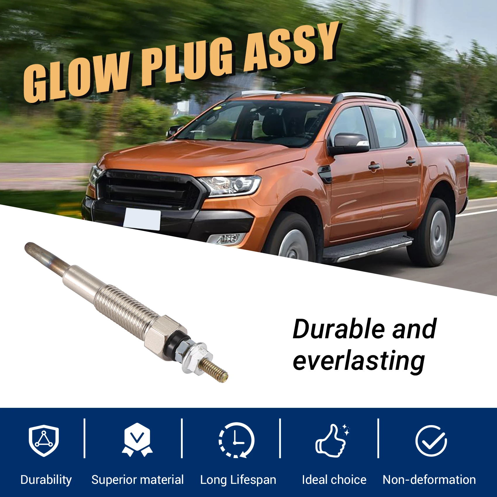 4 шт. WL03-18-601 WL81-18-601 Свеча накаливания в сборе для Mazda Bongo 2.5TD B2500 Ford Freda Kia Sportage