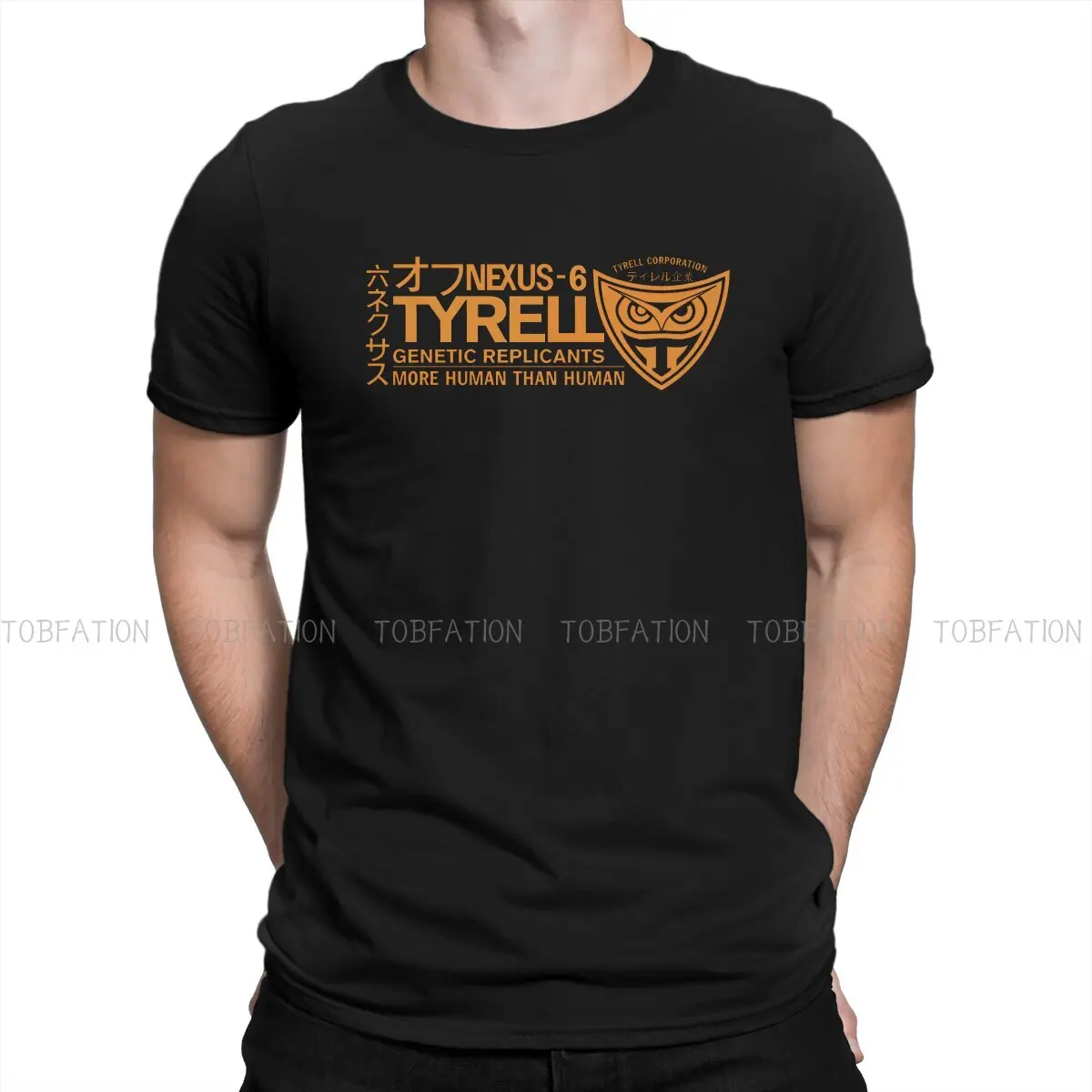 

Blade Runner Film TShirt for Men Tyrell Nexus 6 Orange Humor Leisure Tee T Shirt Novelty Trendy