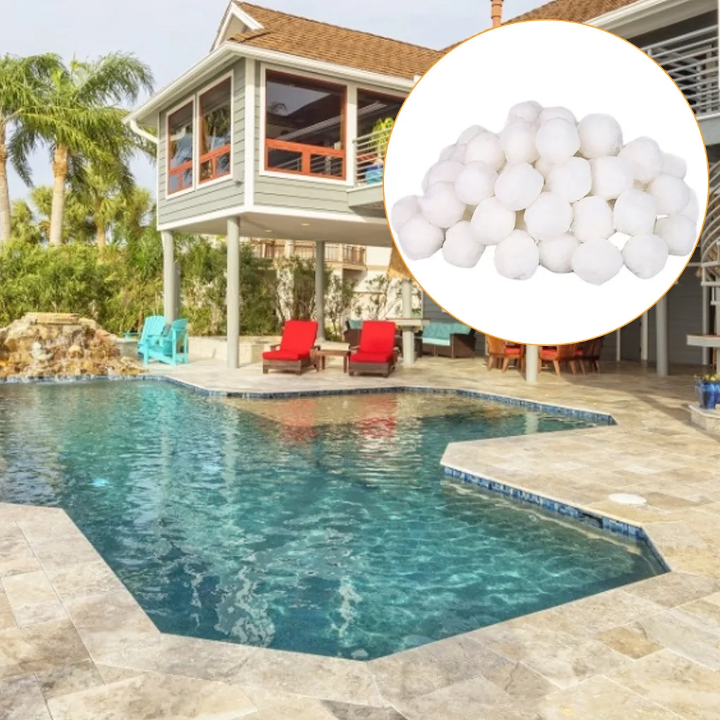 

Swimming Pool Water Filter Ball Hot Tub Fishtank Pool Aquarium Water Pump Fiber Filter Ball 700g