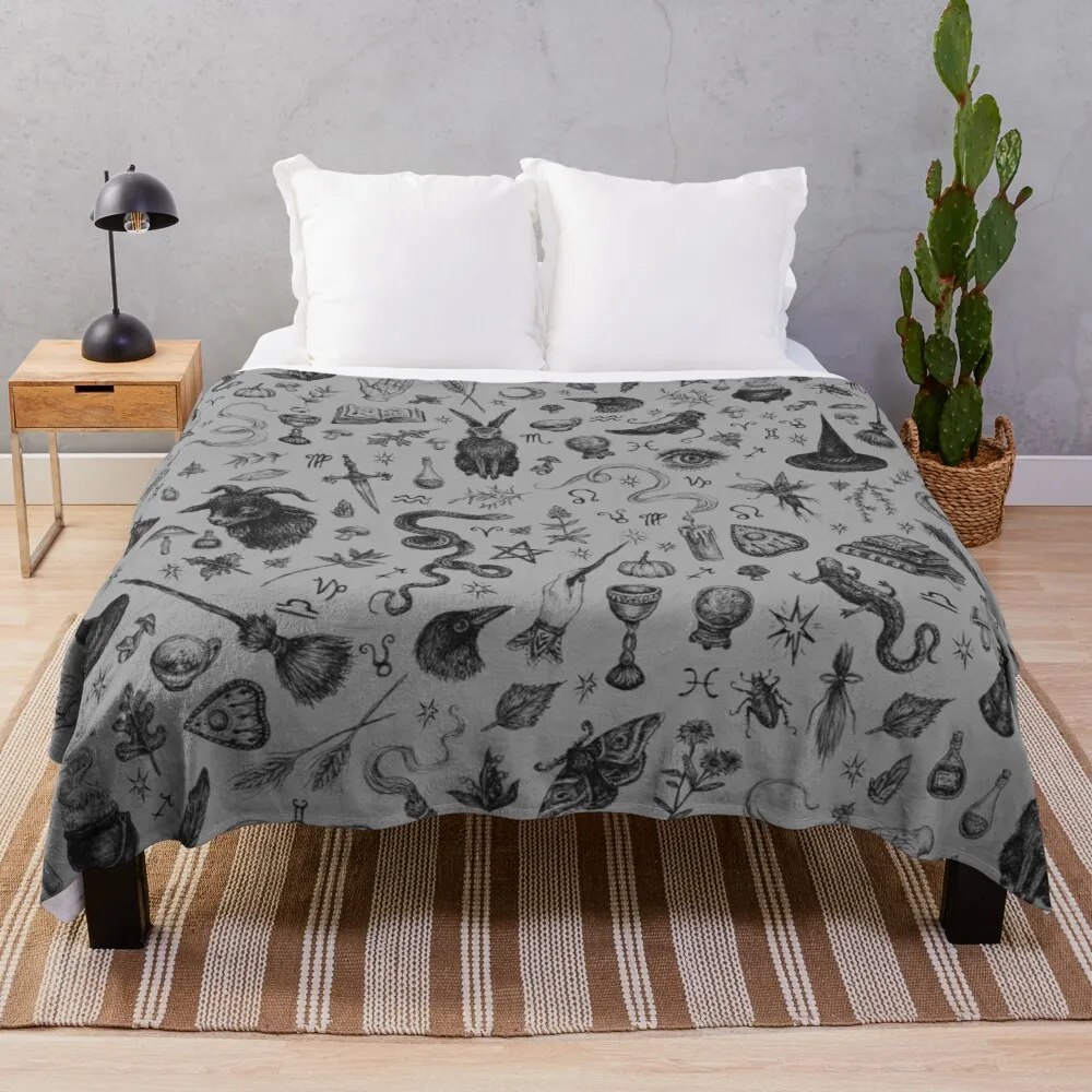 

Salem Witch Throw Blanket velour