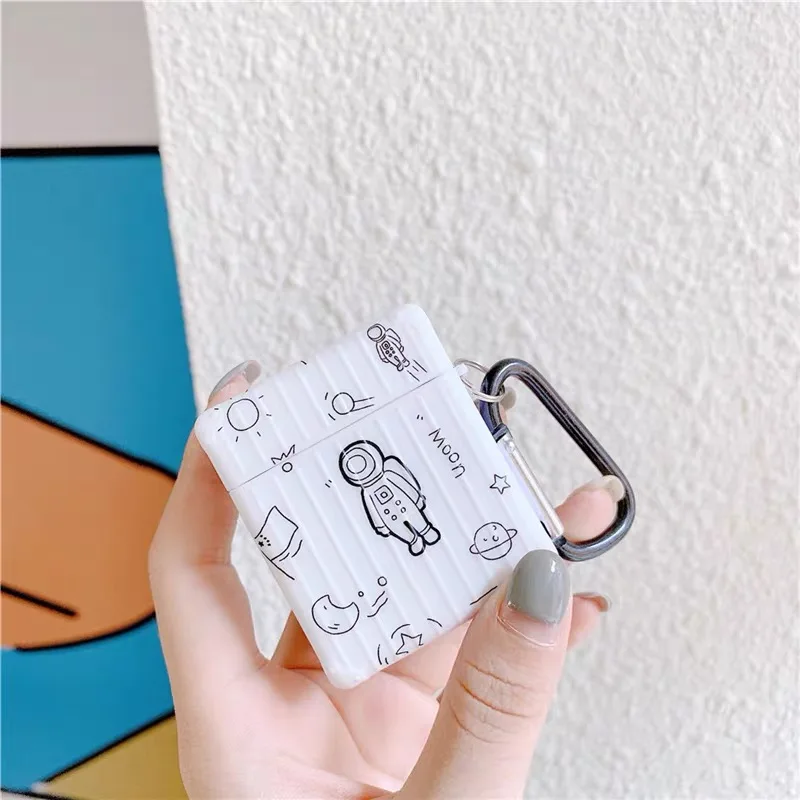 

Мягкий защитный чехол для Apple AirPods Pro, чехол для AirPods 2, 1, новинка, Беспроводная зарядка для наушников с астронавтом, чехол, сумка