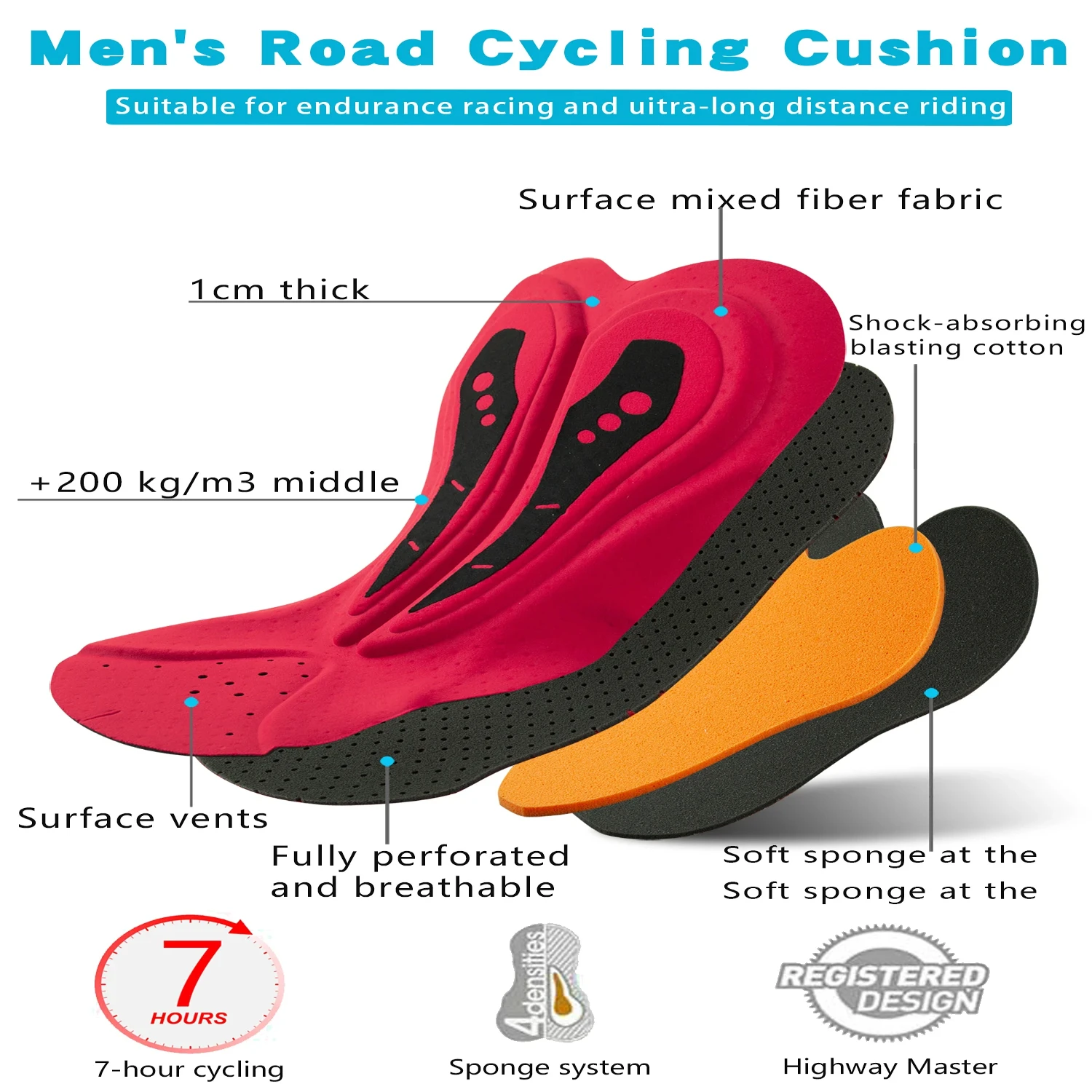 Улучшенные Высокопроизводительные мужские шорты для езды на велосипеде