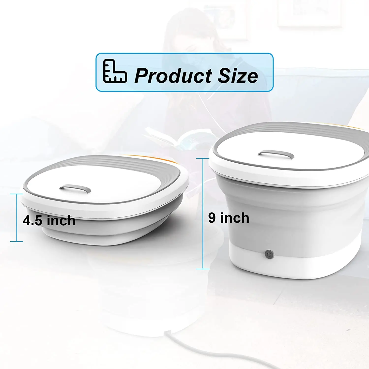 Мини-массажер для ног с цифровым подогревом легкое управление