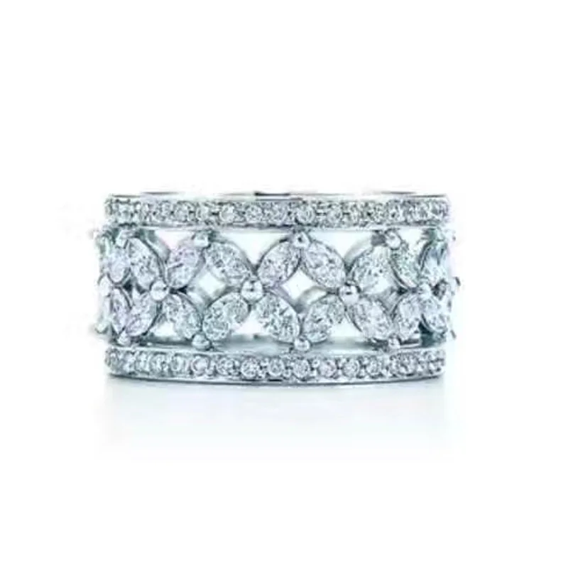 

TR528 ring for women 925 silver design love Wedding Engagement Jewelry