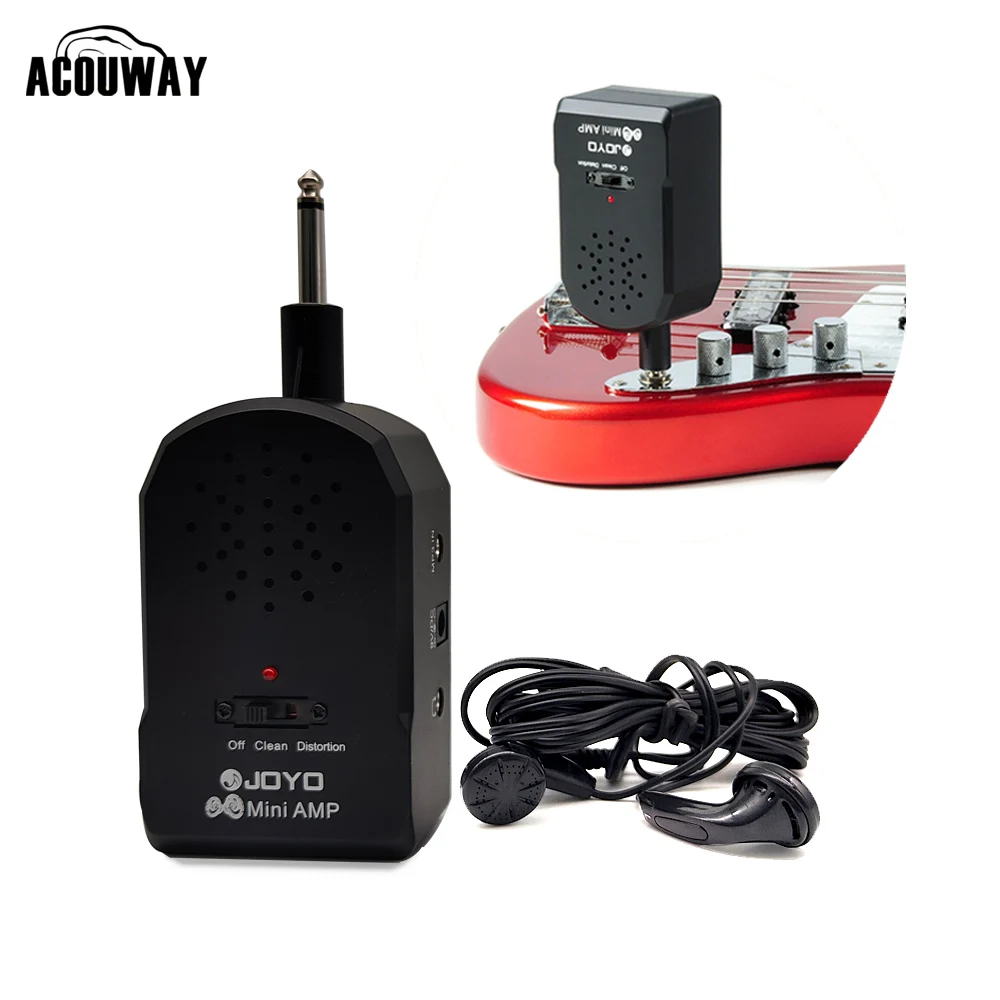 

Mini Guitar Amplifier AMP Portable Speaker for Electric Guitar Bass built-in Clean/Distortion Effects 9V Battery or power I