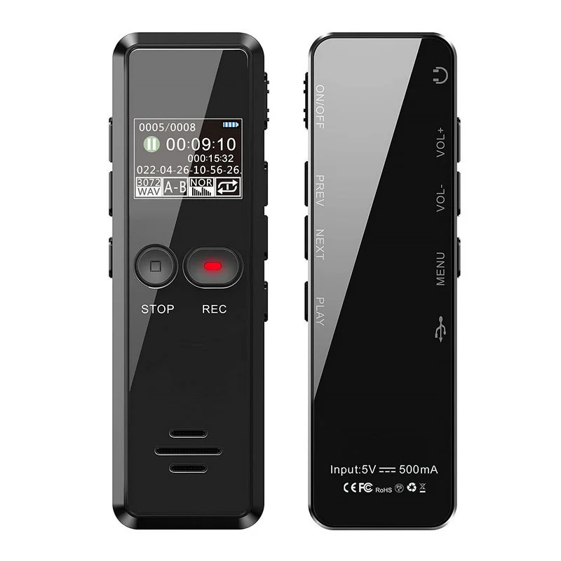 

Digital Voice Recorder Pen Portable USB MP3 Playback Mini Voice Recording for Lectures Meetings Classes 16G 32G 64G 128G Genuine