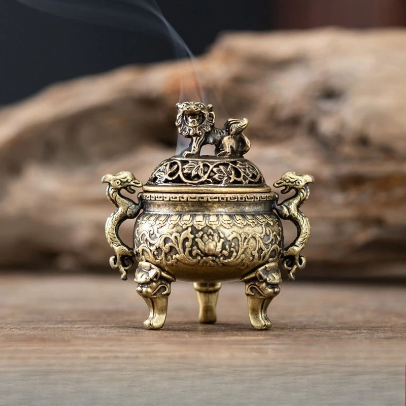 

Металлическая курильница Sroka Lucky в форме лотоса