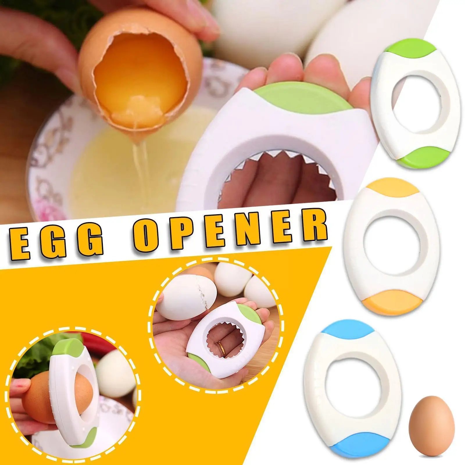 

1pcs Separator Egg Opener Cutter Kitchen Gadgets Topper Essential Cracker Knocker Tools Boiled X2z5