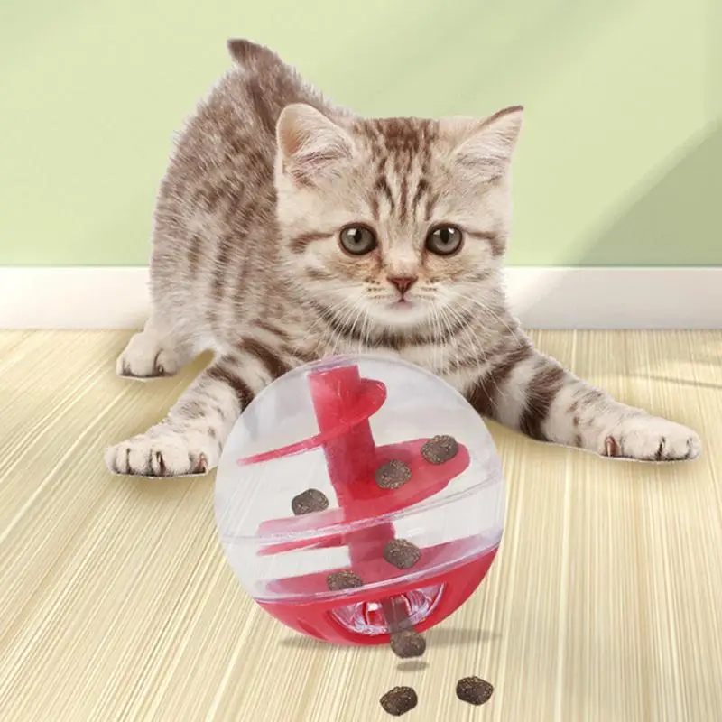 

for CAT Feeder Toy Interactive Food Feeder Ball for CATs Fill with Food & Treats Dispensing Toy Slow Feeder Automatic Leak