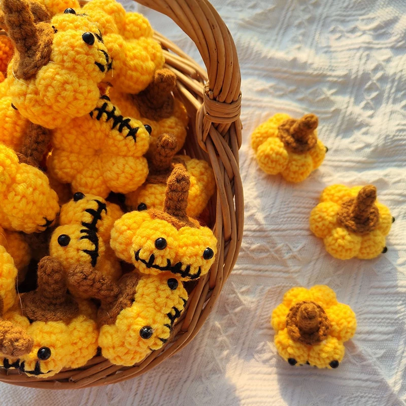 2 шт. шерстяной вязаный кулон в виде тыквы на Хэллоуин ручной работы Монстр