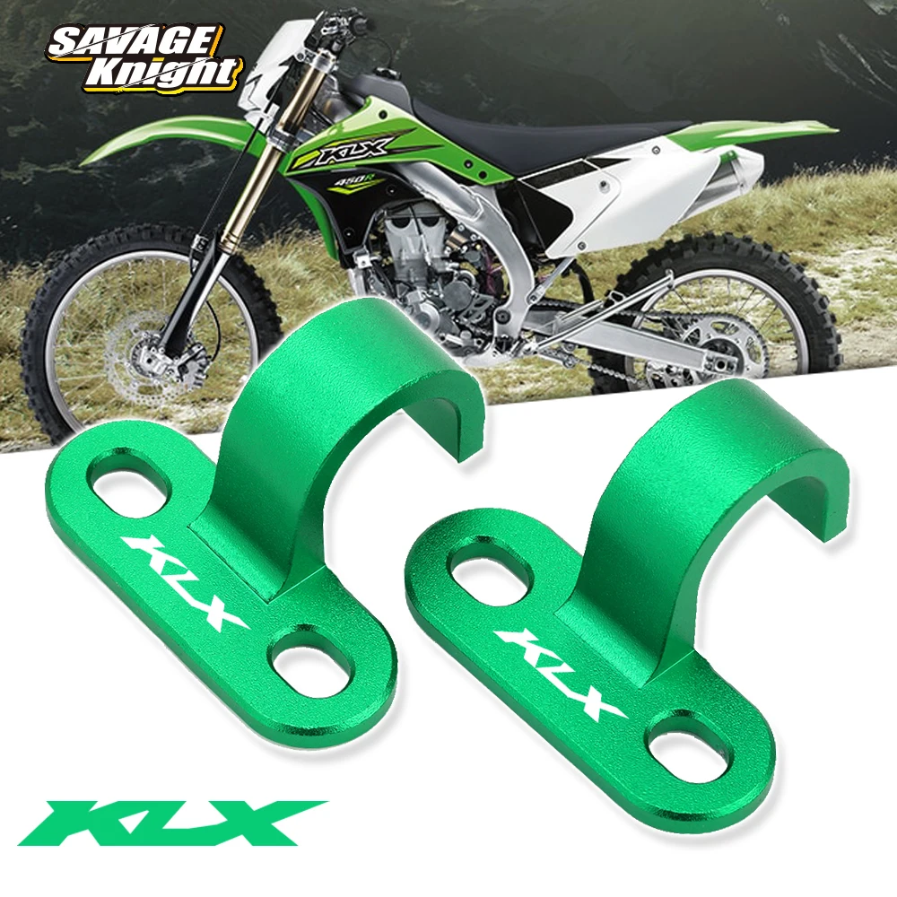

Rear Brake Line Holder Hose Clamp For KAWASAKI KLX 450 R KLX450R 2008-2019 Motorcycle Accessories CNC Clamping Lines Parts Green