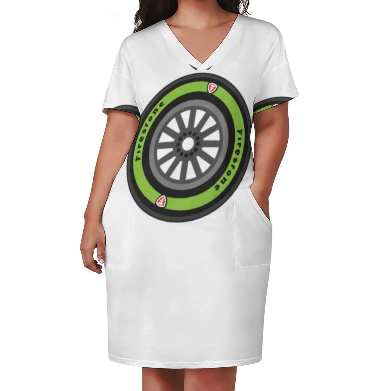 Indycar экологически чистое шиновое свободное карманное платье свадебные платья