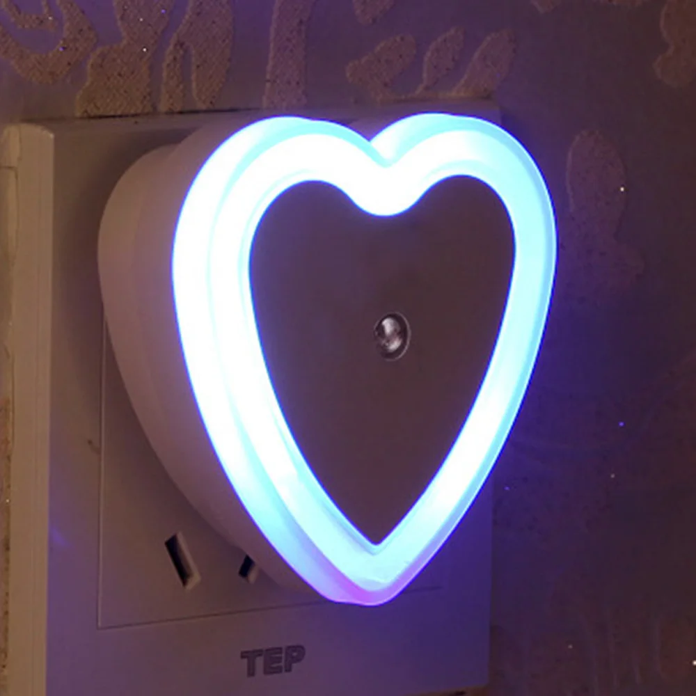 

Sensor Night Light Saving LED Square Round Star Heart Night Lamp Nightlight for Bedrooms Toilets Stairs Corridors